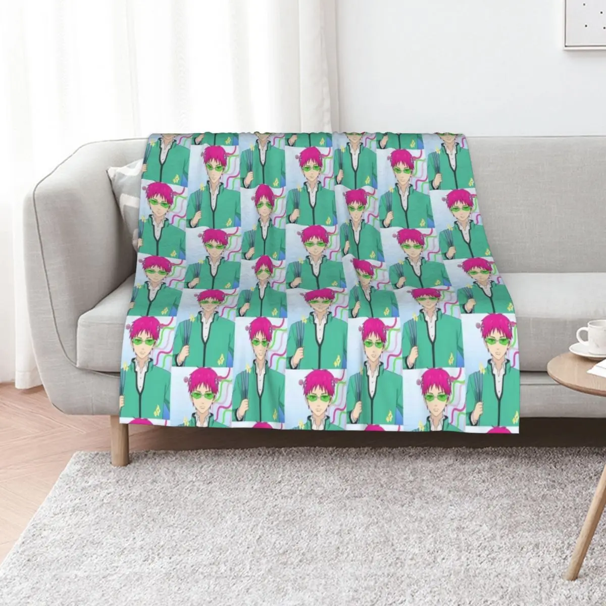Saiki K anime. Throw Blanket Warm Flannel Blanket for Couch Chair Bedroom
Saiki K anime. Throw Blanket Warm Flannel Blanket for Couch Chair Bedroom