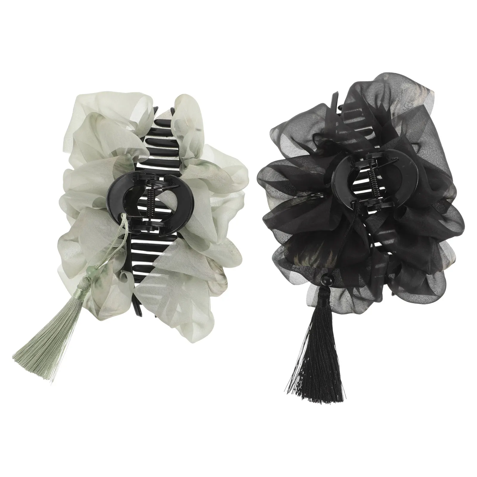 2 Pcs Tassel Mesh Hair Clip Chinese Style Accessories Fabric Pins with Claw Decorate Clips for Girls Plastic Cute Kawaii Travel
2 Pcs Tassel Mesh Hair Clip Chinese Style Accessories Fabric Pins with Claw Decorate Clips for Girls Plastic Cute Kawaii Travel