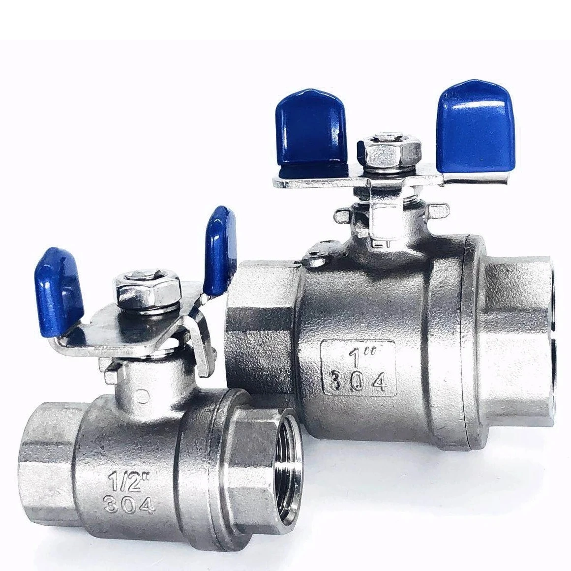 304 Stainless Steel Ball Valve 1/4" 3/8" 1/2" 3/4" 1" BSPT Full Port Shut Off Heavy Duty Water Gas Oil With Butterfly Handle
304 Stainless Steel Ball Valve 1/4" 3/8" 1/2" 3/4" 1" BSPT Full Port Shut Off Heavy Duty Water Gas Oil With Butterfly Handle