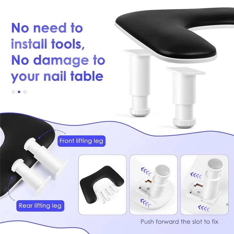 High Quality-Manicure Arm Rest For Nails Tech: U-Shaped Adjustable Nail Armrest -PU Leather Hand Stand Rest For Manicurists,Mani
High Quality-Manicure Arm Rest For Nails Tech: U-Shaped Adjustable Nail Armrest -PU Leather Hand Stand Rest For Manicurists,Mani