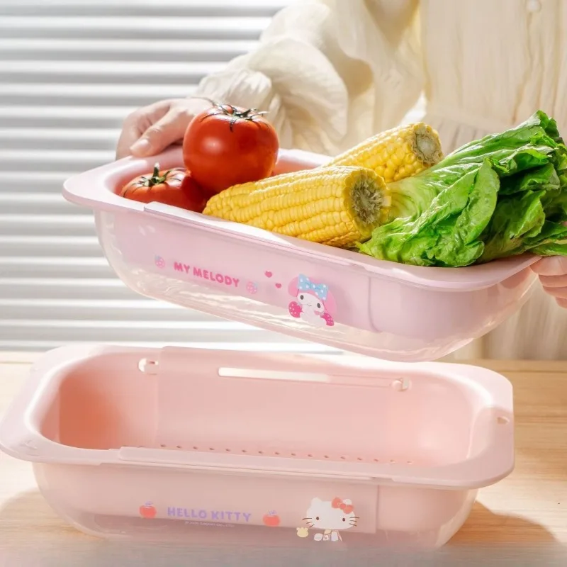 Sanrio Expandable Double Layer Sink Colander My Melody Kitchen Hello Kitty Dish Drainer Rack Portable Lightweight Holiday Gifts
Sanrio Expandable Double Layer Sink Colander My Melody Kitchen Hello Kitty Dish Drainer Rack Portable Lightweight Holiday Gifts