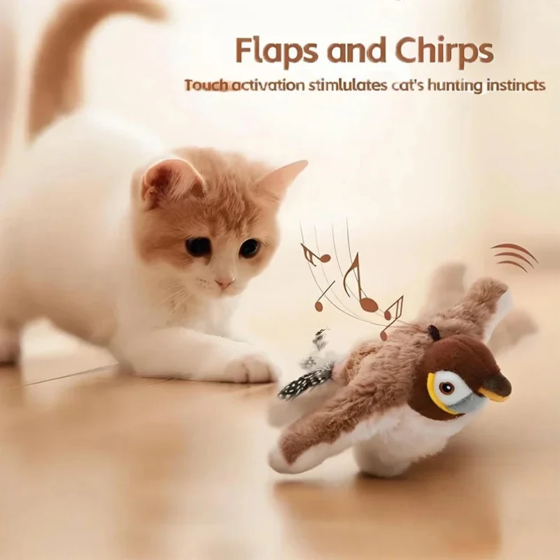 Interactive Cat Toy Flapping Bird with Catnip Rechargeable Simulation Bird Cat Toys Touch Activated Fluffy Plush Toys for Cats
Interactive Cat Toy Flapping Bird with Catnip Rechargeable Simulation Bird Cat Toys Touch Activated Fluffy Plush Toys for Cats