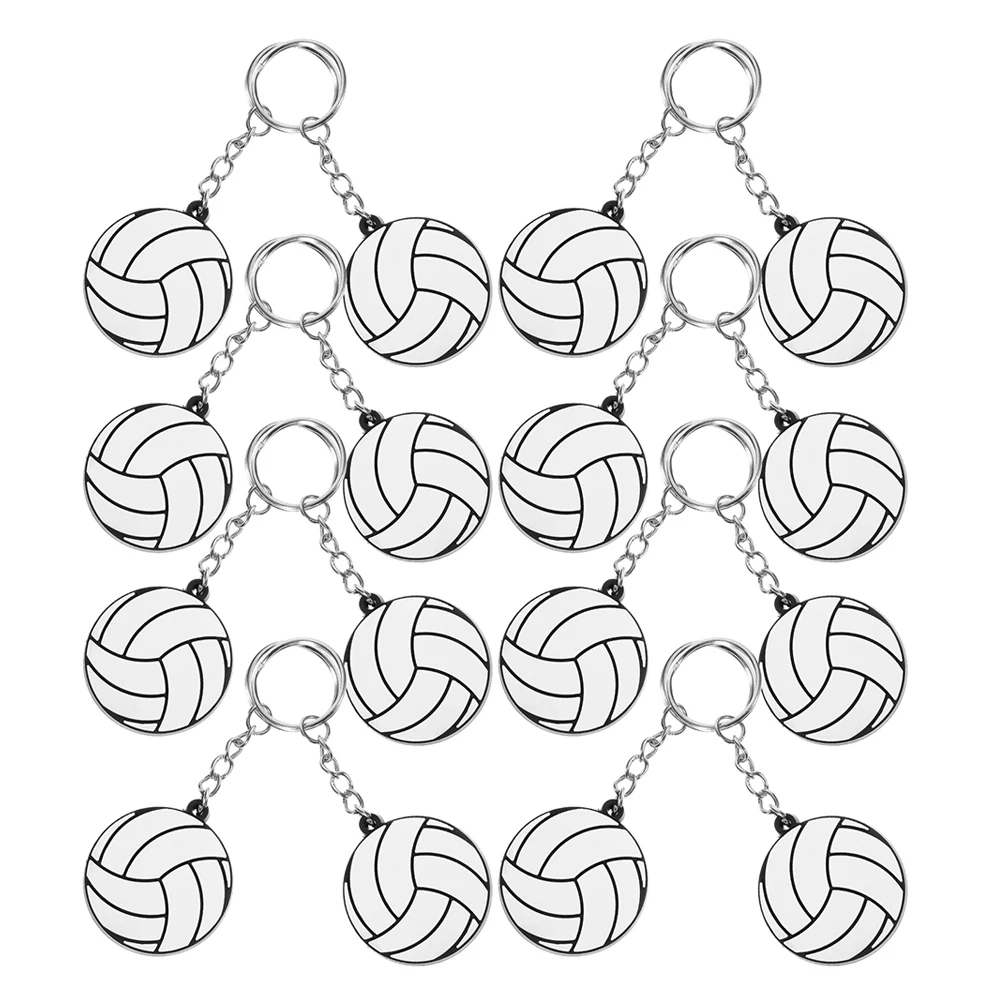 16pcs PVC Keychain Volleyball Shaped Sports Ball Modeling Keychains Cute Pendant Gifts Party Bag Hanging Ornaments
16pcs PVC Keychain Volleyball Shaped Sports Ball Modeling Keychains Cute Pendant Gifts Party Bag Hanging Ornaments