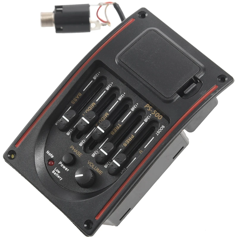 5-Band Tone Controls EQ Equalizer Tuner PS-500 5-Band Acoustic Guitar EQ Preamp Equalizer Pickup Acoustic Guitar
5-Band Tone Controls EQ Equalizer Tuner PS-500 5-Band Acoustic Guitar EQ Preamp Equalizer Pickup Acoustic Guitar
