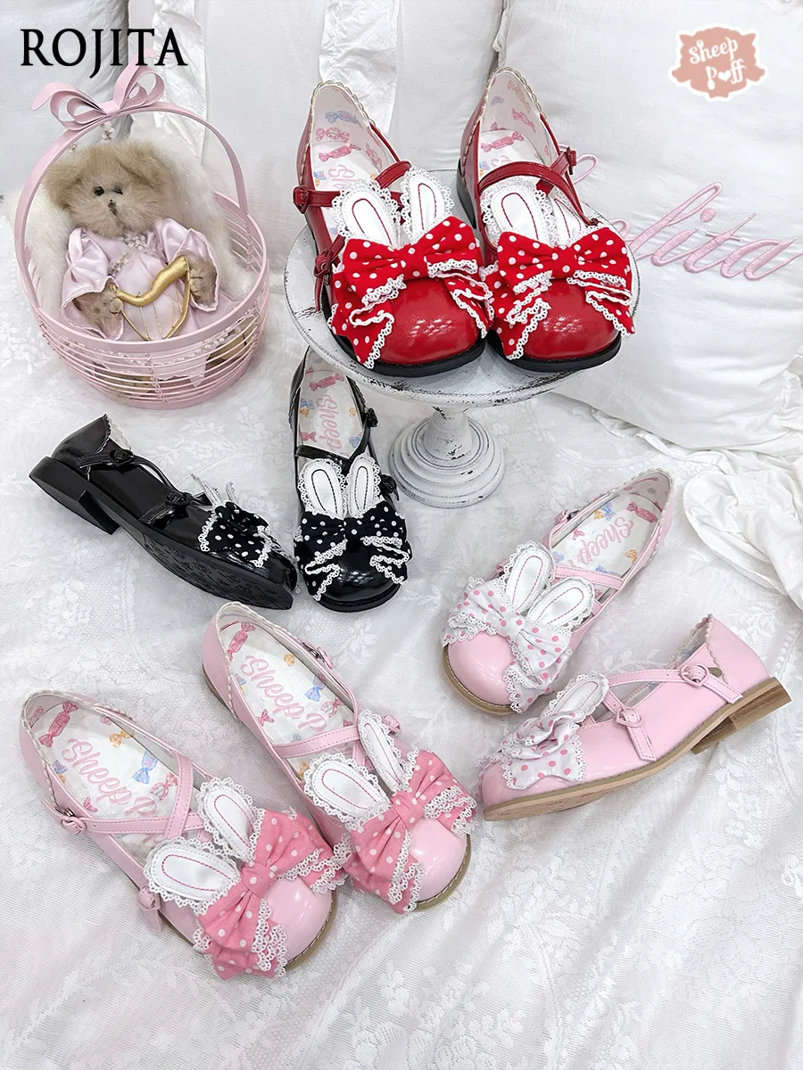 Original Soft Girls Lolita Pink Mary Jane Shoes Summer New Rabbit Ears Bow Female Student Kawaii Y2k Low Heels Princess Shoes
Original Soft Girls Lolita Pink Mary Jane Shoes Summer New Rabbit Ears Bow Female Student Kawaii Y2k Low Heels Princess Shoes