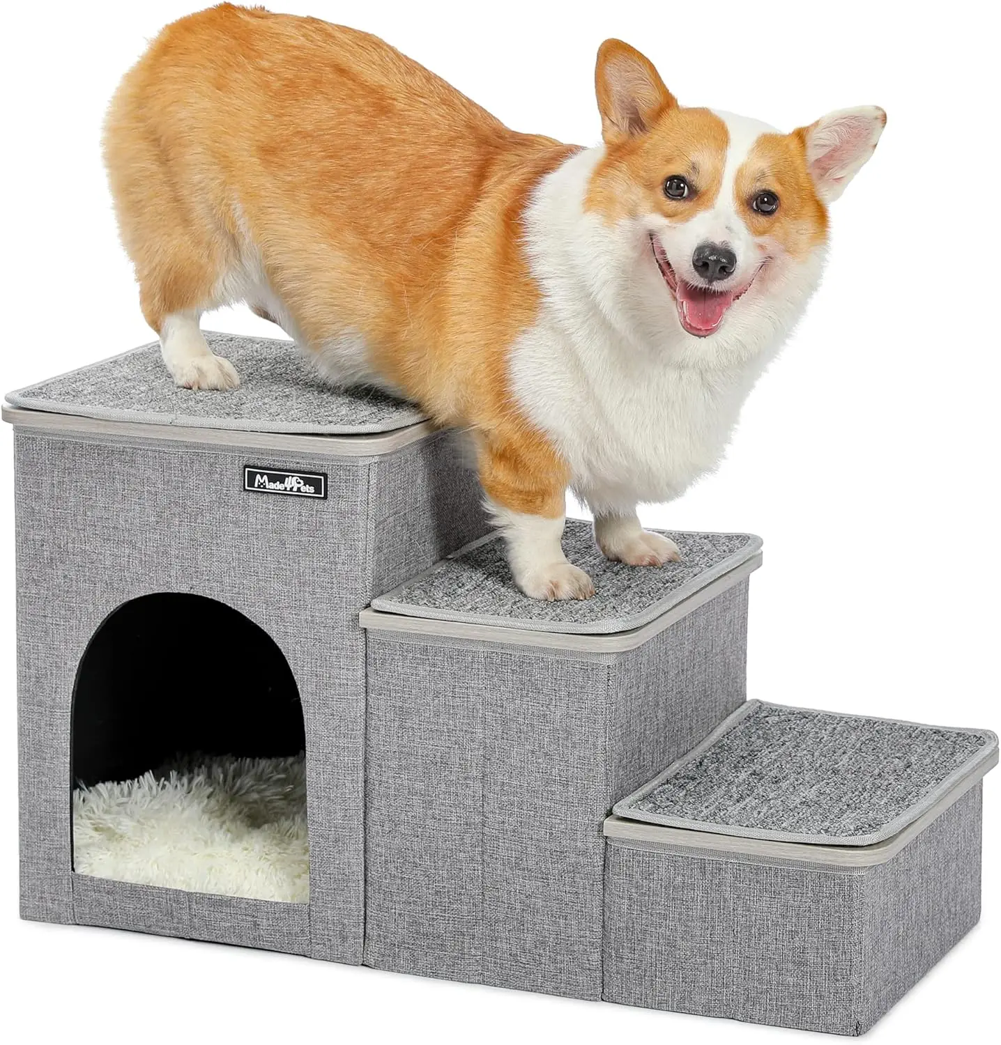Made4Pets Лестница для кошек Лестница для собак для кровати, Шаг для домашних животных для маленьких собак и кошек, Рампа для собак для дивана с местом для хранения игрушек, Складная
Made4Pets Лестница для кошек Лестница для собак для кровати, Шаг для домашних животных для маленьких собак и кошек, Рампа для собак для дивана с местом для хранения игрушек, Складная