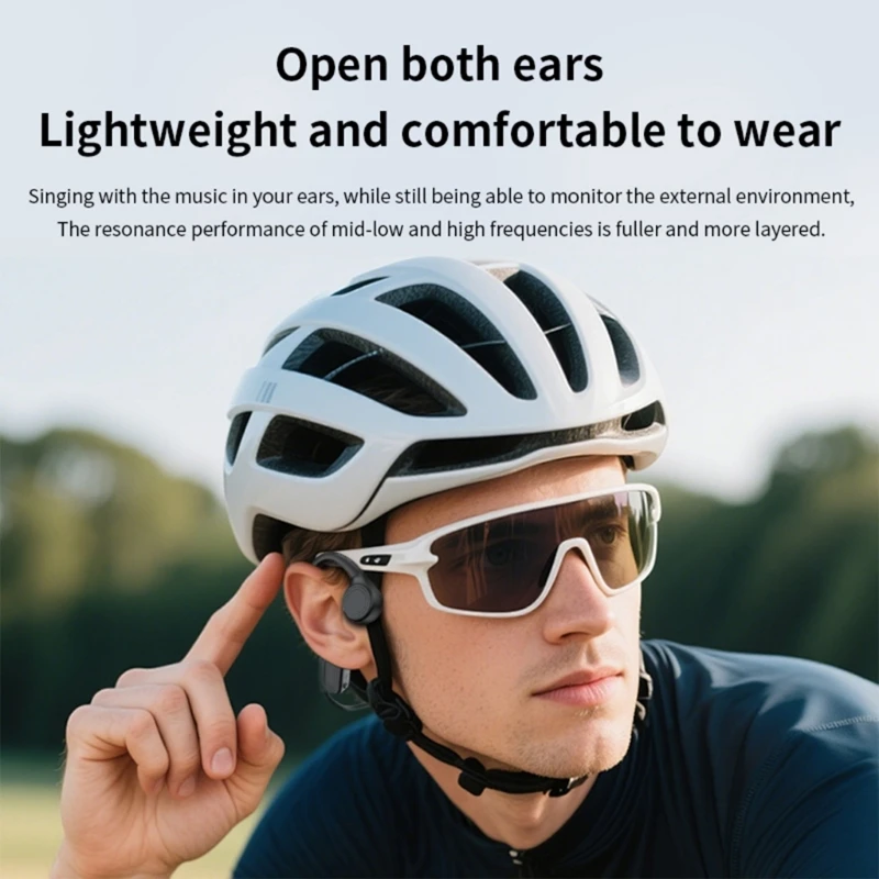 Wireless Sports Headphones Open Ear Sound IPX5 Splashproof 8 Hour Battery Lightweight Comfort for Cycling Running
Wireless Sports Headphones Open Ear Sound IPX5 Splashproof 8 Hour Battery Lightweight Comfort for Cycling Running