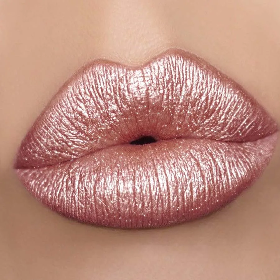 1PC Metallic Lipstick Longlasting Glitter Lip Glaze Waterproof Moisturize Red Luminous liptint Shimmer Shiny Lipgloss Makeup
