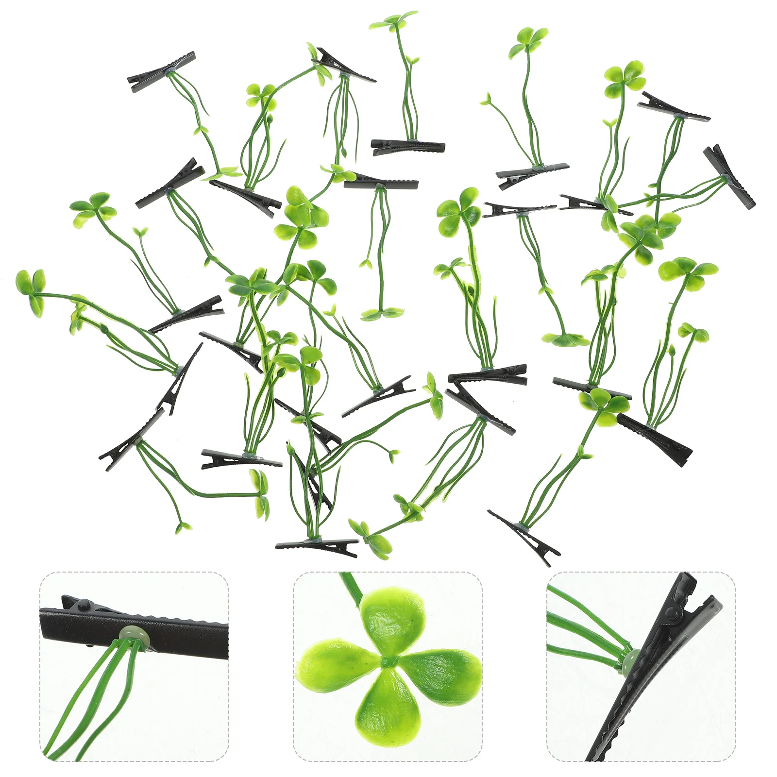 30 Pcs Four Leaf Hairpin Clips for Grass Barrettes Sprouts Teen Girls Accessories Green Plant
30 Pcs Four Leaf Hairpin Clips for Grass Barrettes Sprouts Teen Girls Accessories Green Plant