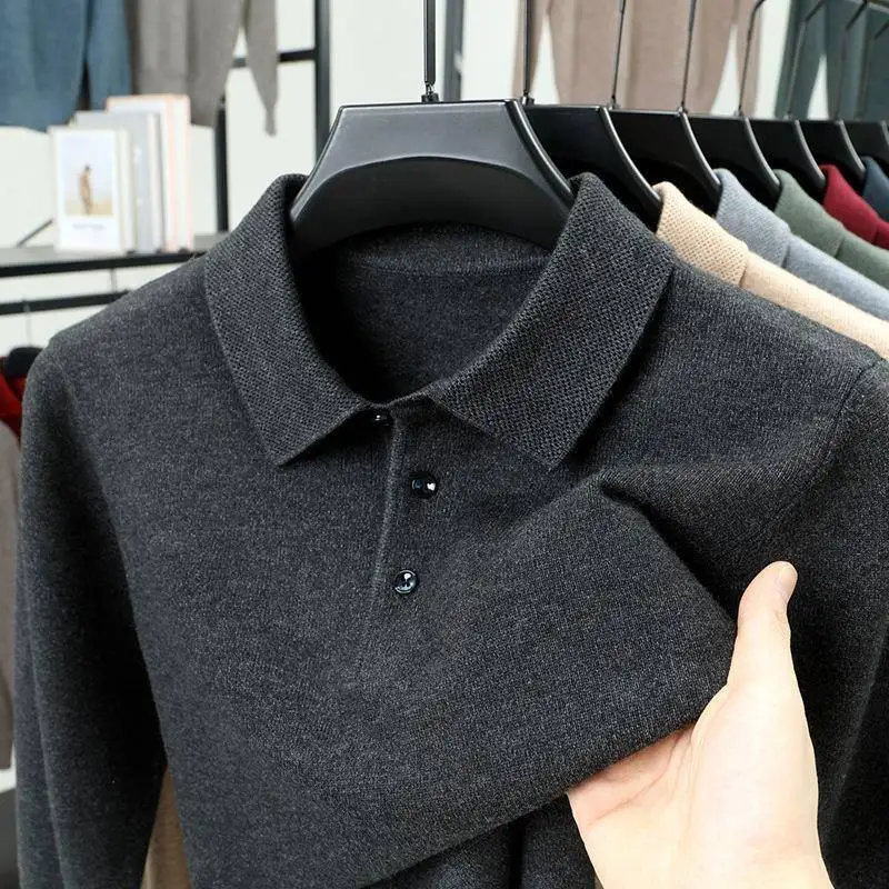 Men's Slim Fit Knitted Sweater 500g Heavy Weight Knit Shirt Casual Neutral Style Polyester Fiber Thickened Autumn Winter
Men's Slim Fit Knitted Sweater 500g Heavy Weight Knit Shirt Casual Neutral Style Polyester Fiber Thickened Autumn Winter