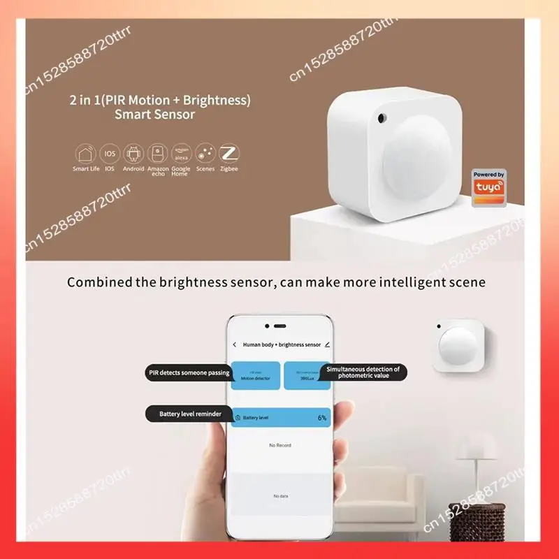 ABNR Tuya 2 In 1 Smart Zigbee PIR Motion Sensor+Brightness Passive Infrared Detector Batttery Powered Burglar Alarm Sensor Durab
ABNR Tuya 2 In 1 Smart Zigbee PIR Motion Sensor+Brightness Passive Infrared Detector Batttery Powered Burglar Alarm Sensor Durab