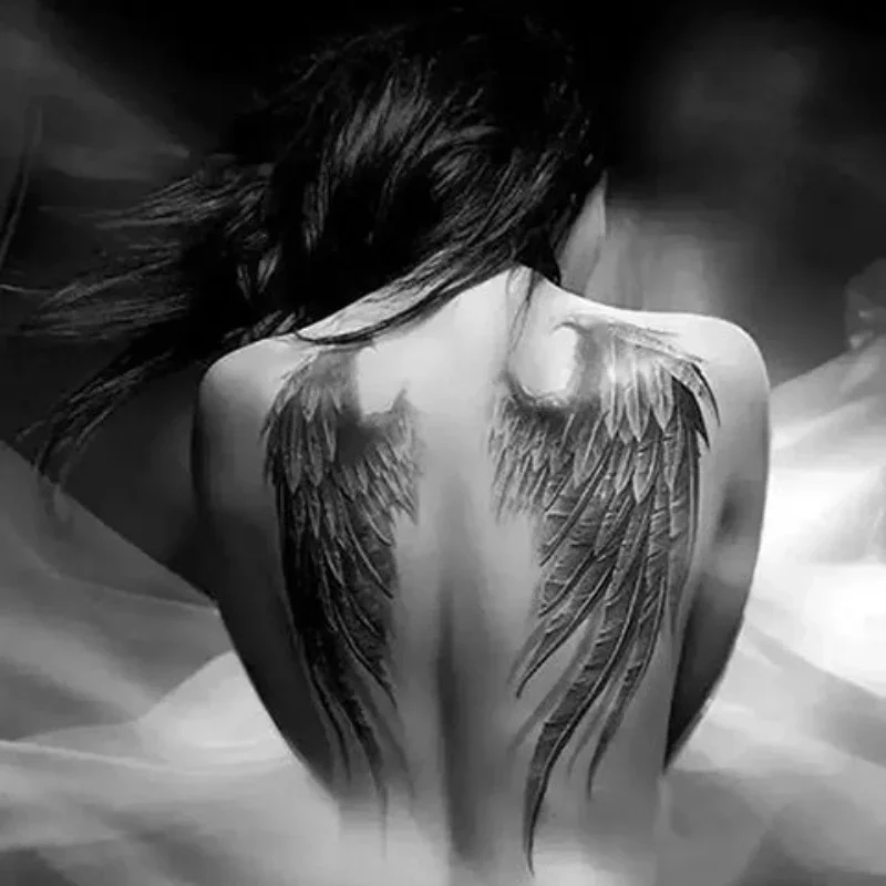 Angel Wings Tattoo for Man Punk Full Back Art Temporary Tattoos Waterproof Fake Tattoo Lasting Goth Feather Tattoo Stickers
Angel Wings Tattoo for Man Punk Full Back Art Temporary Tattoos Waterproof Fake Tattoo Lasting Goth Feather Tattoo Stickers