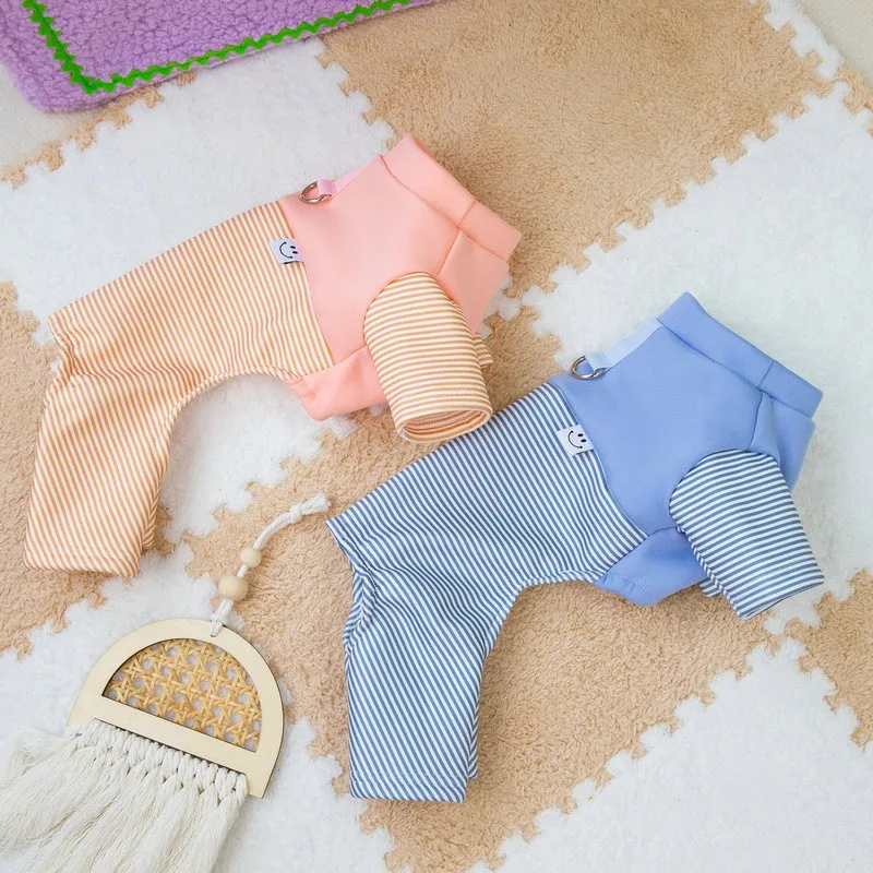 Pink Striped Dog Bodysuit Winter Puppy Warm Clothing Teddy Four Legs Clothes Pet Homewear Puppy Puller Costume
Pink Striped Dog Bodysuit Winter Puppy Warm Clothing Teddy Four Legs Clothes Pet Homewear Puppy Puller Costume