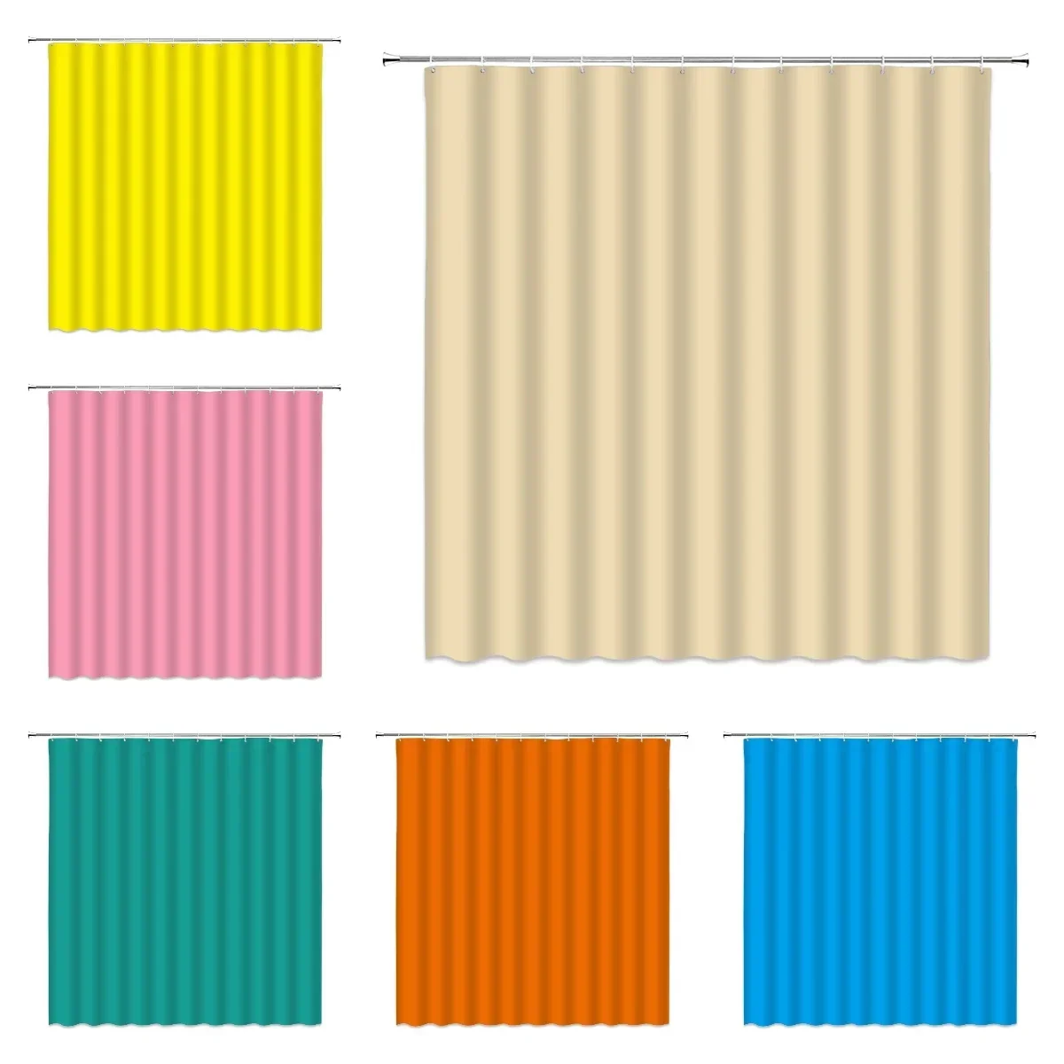 Pure white shower curtain, colorful red blue yellow green purple and black, polyester material bathtub divider, bathroom decor
Pure white shower curtain, colorful red blue yellow green purple and black, polyester material bathtub divider, bathroom decor
