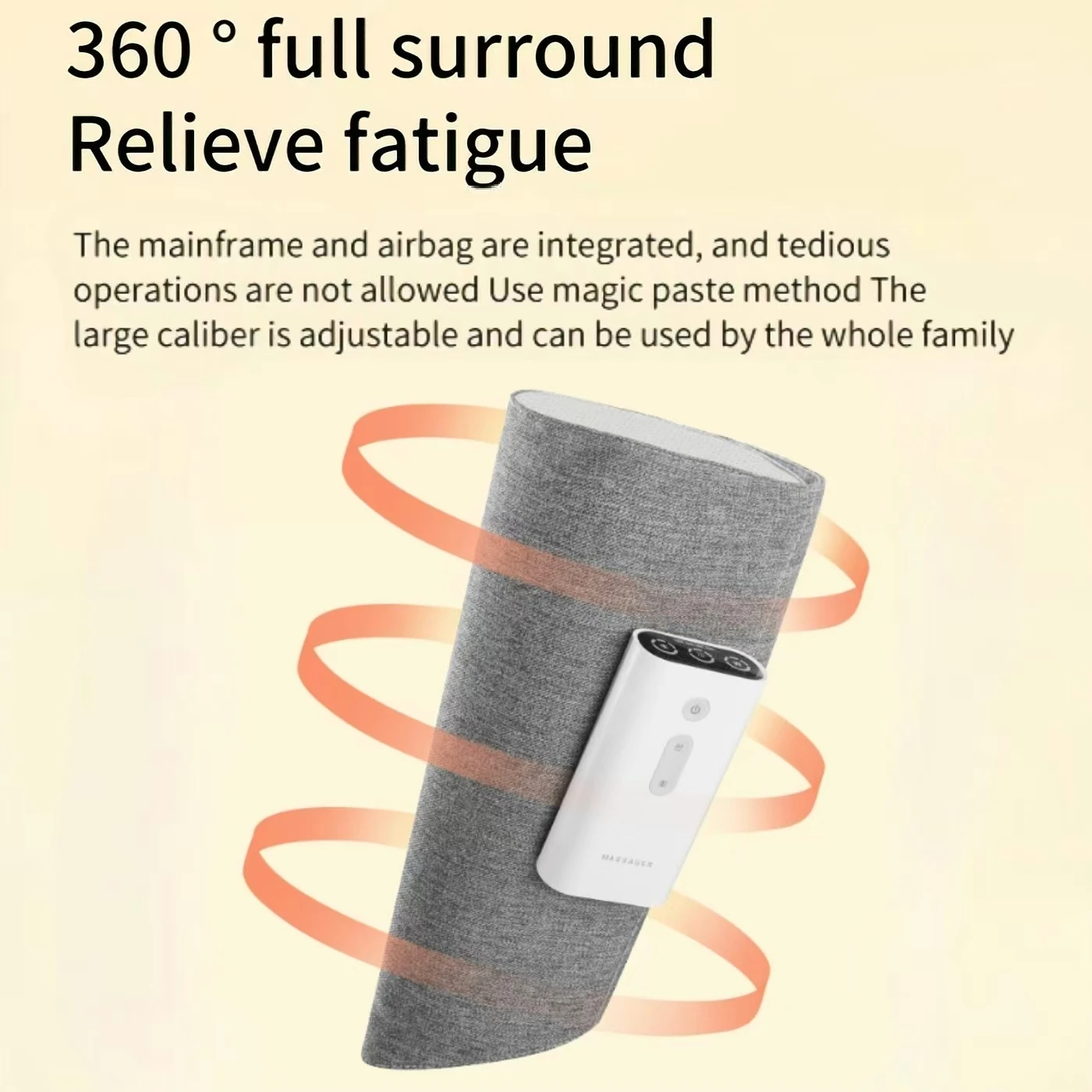 360° Wireless Multifunctional Air Pressure Calf Massager Airbag Compression Leg Massager to Relieve Leg Foot Muscle Tension
360° Wireless Multifunctional Air Pressure Calf Massager Airbag Compression Leg Massager to Relieve Leg Foot Muscle Tension