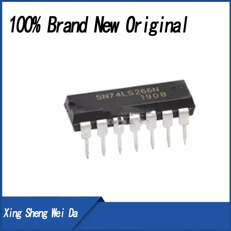 5 pieces/lot 74LS266 SN74LS266N DIP-14 logic gate and XNOR inverter new original IC in stock
5 pieces/lot 74LS266 SN74LS266N DIP-14 logic gate and XNOR inverter new original IC in stock