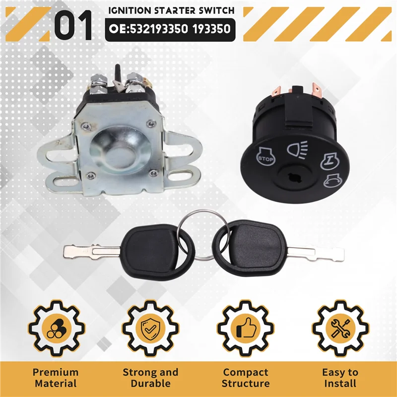 Ignition Switch Lawn Mower Tractor Ignition Switch Ignition Switch Lock Core For Honda Husqvarna MTD 532193350
Ignition Switch Lawn Mower Tractor Ignition Switch Ignition Switch Lock Core For Honda Husqvarna MTD 532193350