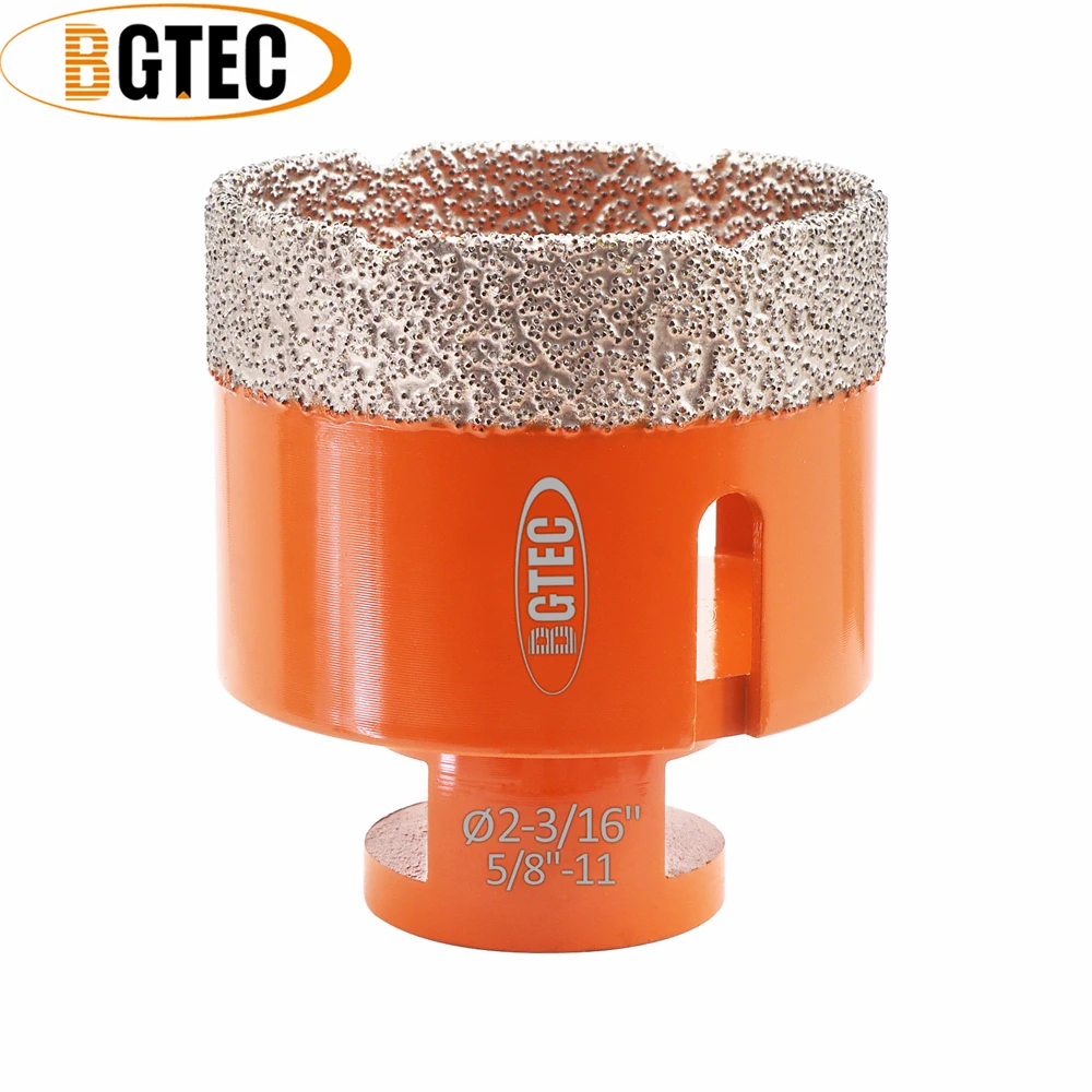 BGTEC 1pc 55mm Diamond Drilling Crowns Kit 5/8"-11 Thread Drill Bits Set Hole Saw Cutter Tile Ceramic Marble Quartz Hole Opener
BGTEC 1pc 55mm Diamond Drilling Crowns Kit 5/8"-11 Thread Drill Bits Set Hole Saw Cutter Tile Ceramic Marble Quartz Hole Opener