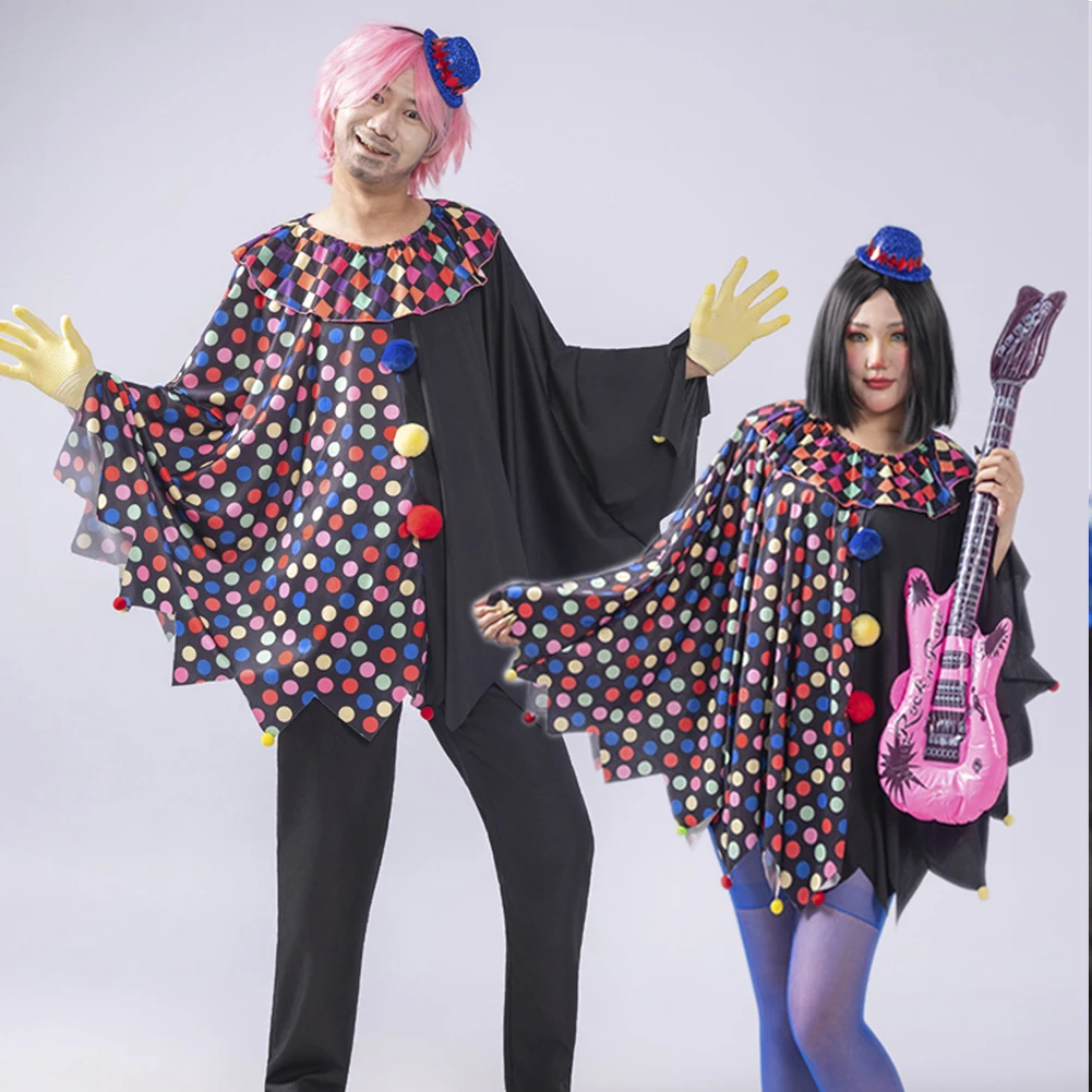 Cosplay Art Clown Costume Movie Terrifier Cape Hat Famale Outfits Uniform Dress Up Performance Halloween Carnival Party
Cosplay Art Clown Costume Movie Terrifier Cape Hat Famale Outfits Uniform Dress Up Performance Halloween Carnival Party