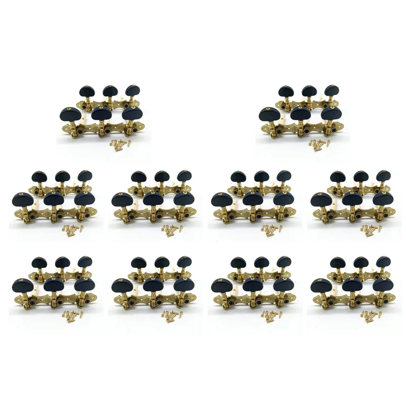 Y67A-10X Left Right Classical Guitar String Tuning Pegs Machine Heads Tuners Keys 3L3R Professional Guitar Accessories,Black
Y67A-10X Left Right Classical Guitar String Tuning Pegs Machine Heads Tuners Keys 3L3R Professional Guitar Accessories,Black