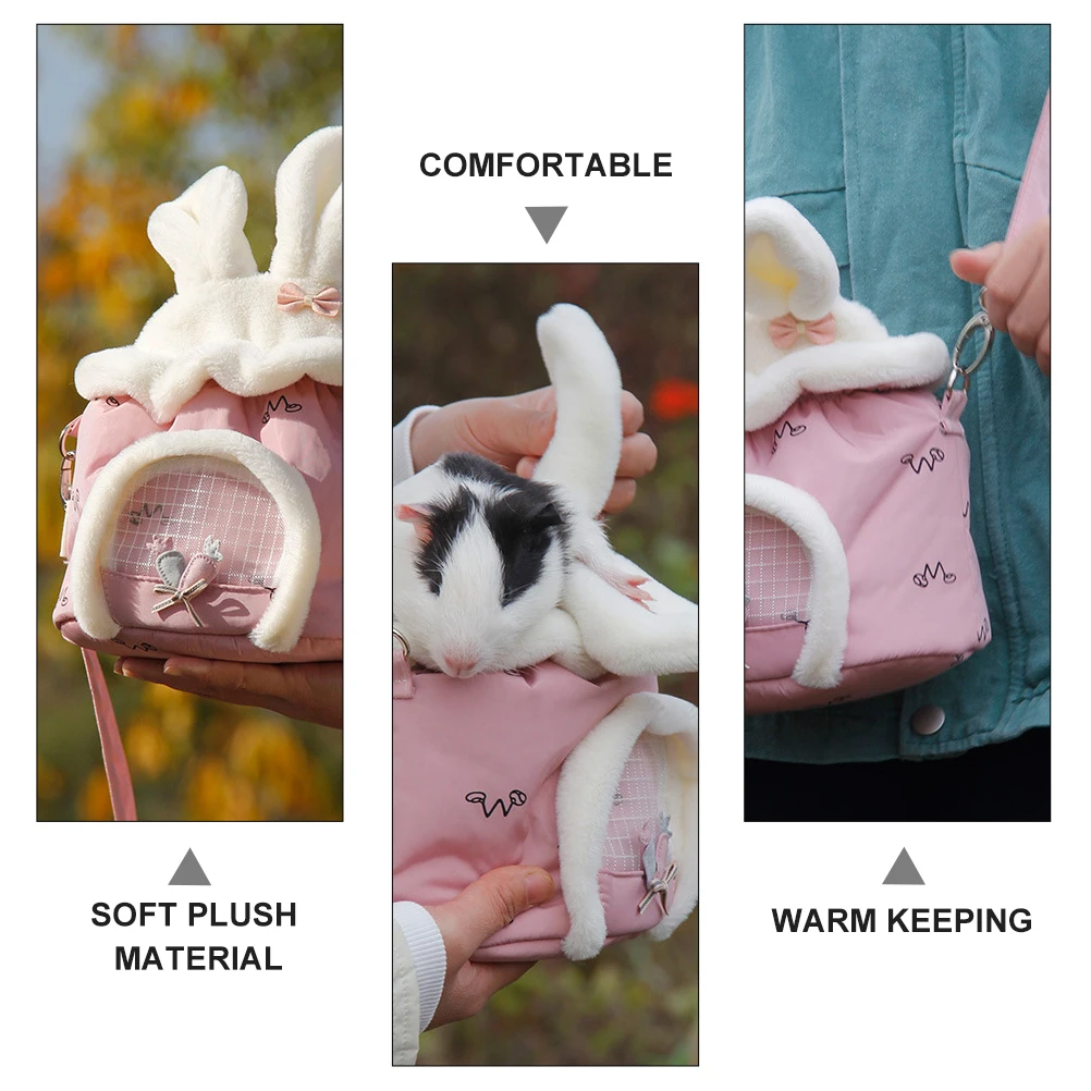Rabbit Ear Pet Bag Small Animal Warm Outdoor Shoulder Handbag Portable Hamster Squirrel Carrier Bag For Pet Small
Rabbit Ear Pet Bag Small Animal Warm Outdoor Shoulder Handbag Portable Hamster Squirrel Carrier Bag For Pet Small