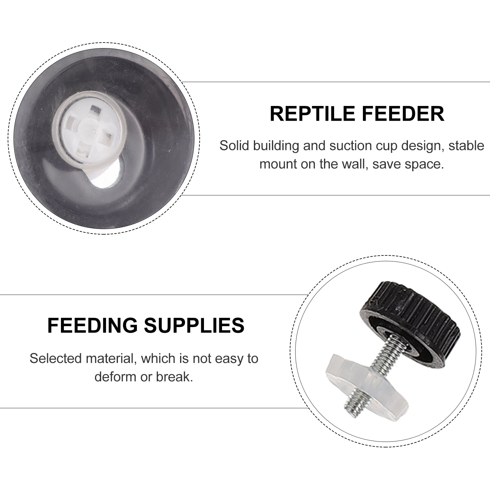 1 Set Reptile Feeder Lizard Food Double Container Crawling Pet Feeding Tool Stable Anti-Break Material Practical Water Dish
1 Set Reptile Feeder Lizard Food Double Container Crawling Pet Feeding Tool Stable Anti-Break Material Practical Water Dish