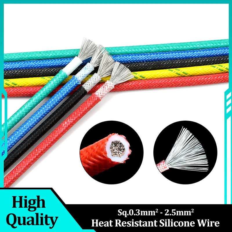 Heat Resistant 300℃ Fiberglass Braided Cable Silicone Sq.0.3-2.5mm Insulated Warm Floor Heat Element Tinned Copper Electric Wire
Heat Resistant 300℃ Fiberglass Braided Cable Silicone Sq.0.3-2.5mm Insulated Warm Floor Heat Element Tinned Copper Electric Wire