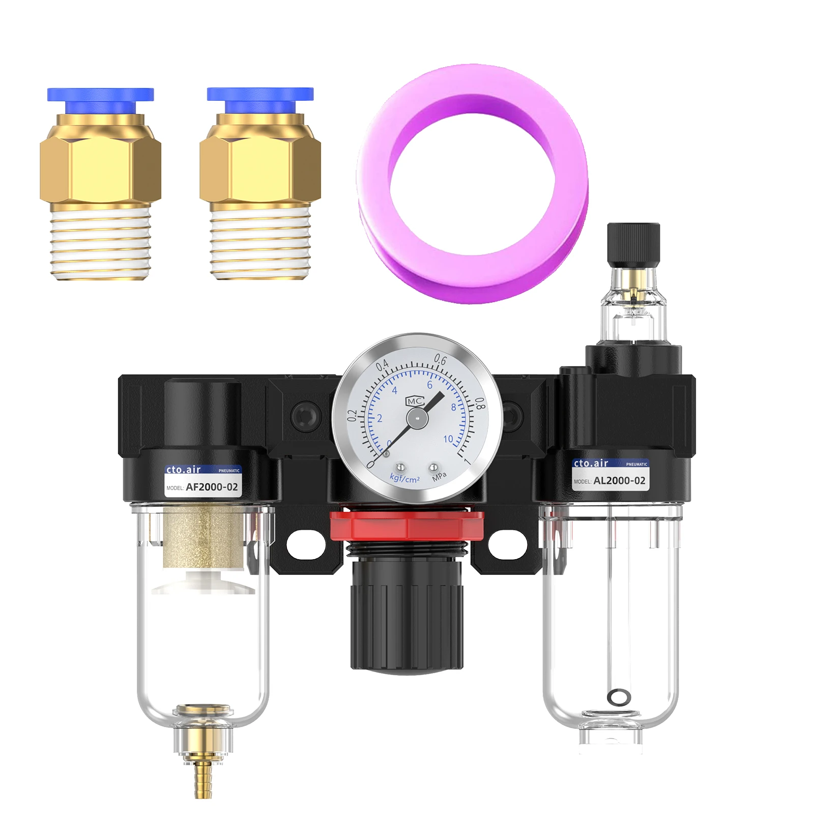 Сепаратор масла и воды AC2000, сушилка источника воздуха, фильтр, воздушный компрессор, клапан регулирования давления, тройной компонент
Сепаратор масла и воды AC2000, сушилка источника воздуха, фильтр, воздушный компрессор, клапан регулирования давления, тройной компонент