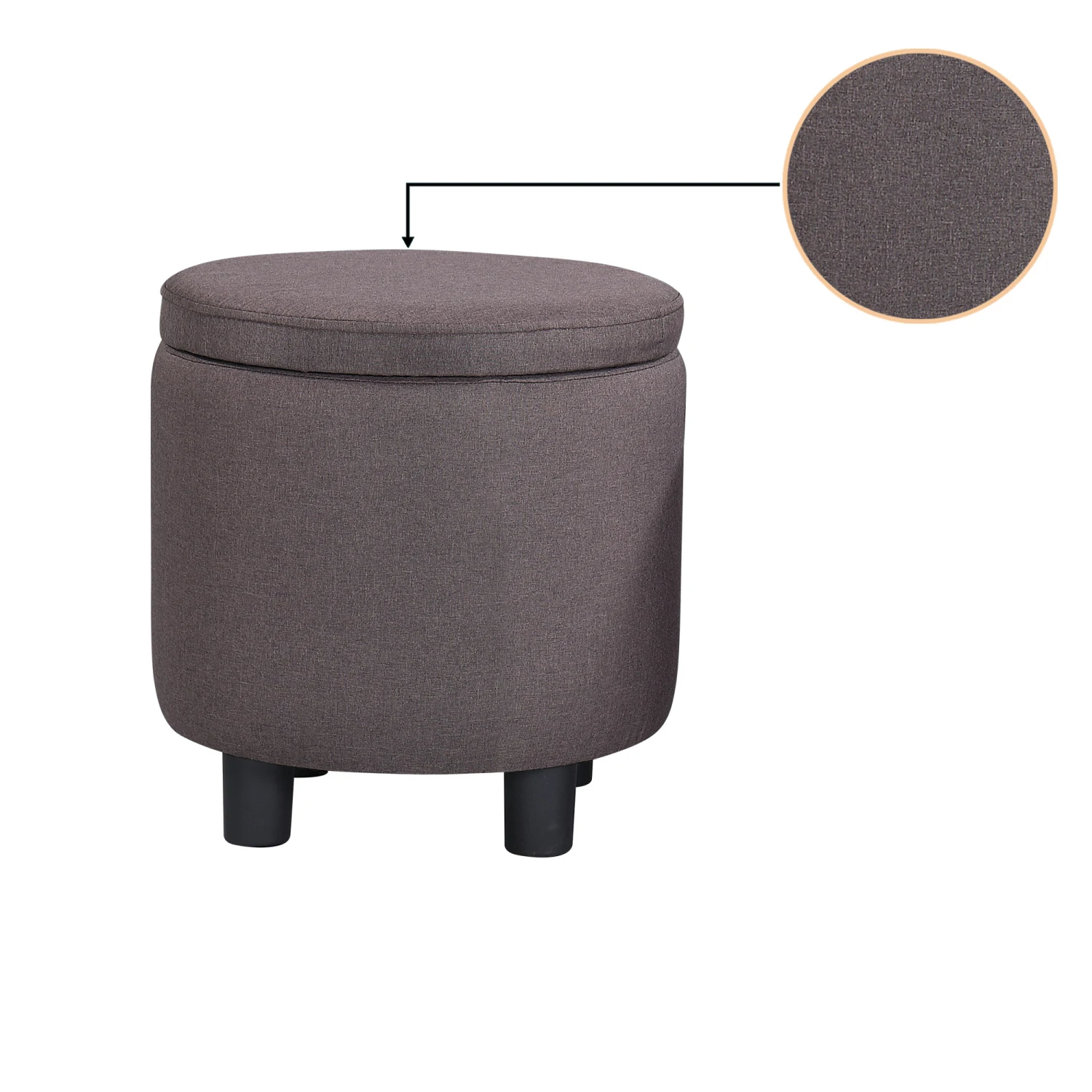 JST Home Decor Upholstered Round Fabric Tufted Footrest Ottoman, Ottoman with Storage for Living Room & Bedroom, Decorative Home
JST Home Decor Upholstered Round Fabric Tufted Footrest Ottoman, Ottoman with Storage for Living Room & Bedroom, Decorative Home