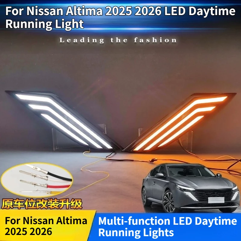 For Nissan Altima 2025 2026 Daytime Running Lights Modified LED Grille Turn Signal Decorative Flowing Turn Signal Accessories
For Nissan Altima 2025 2026 Daytime Running Lights Modified LED Grille Turn Signal Decorative Flowing Turn Signal Accessories