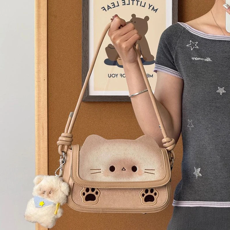 Richme Kawaii Women Shoulder Bags 2025 Cartoon Cat PU Crossbody Shoulder Bag Individuality Harajuku Small Capacity Bolso Mujer
Richme Kawaii Women Shoulder Bags 2025 Cartoon Cat PU Crossbody Shoulder Bag Individuality Harajuku Small Capacity Bolso Mujer