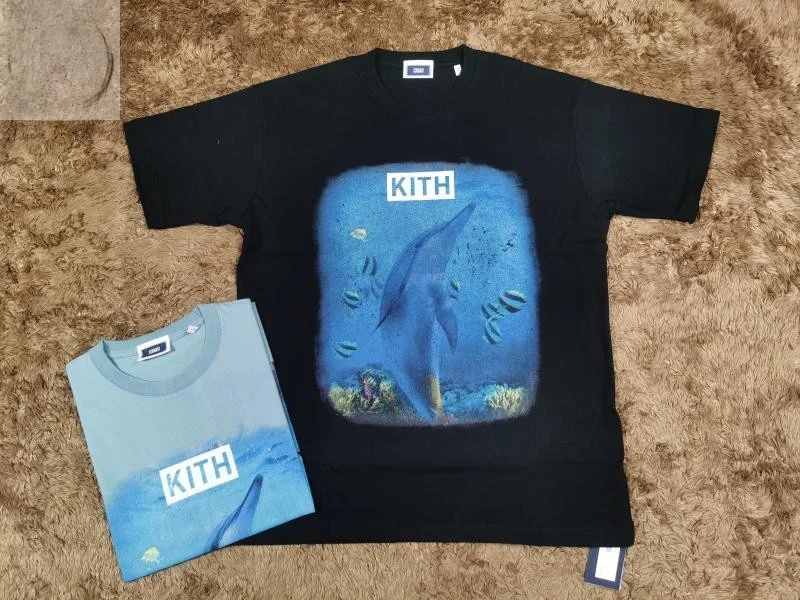 Loose Fit Double Color Dolphin Logo Pure Cotton Short Sleeve T-Shirt Blue Ocean KITH Casual Youth Fashion Summer Top
Loose Fit Double Color Dolphin Logo Pure Cotton Short Sleeve T-Shirt Blue Ocean KITH Casual Youth Fashion Summer Top