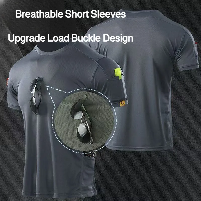 Quick-drying Short-sleeved Outdoor Sports Round Neck Shirt with Small Pockets Breathable and Energy-efficient Clothing
Quick-drying Short-sleeved Outdoor Sports Round Neck Shirt with Small Pockets Breathable and Energy-efficient Clothing