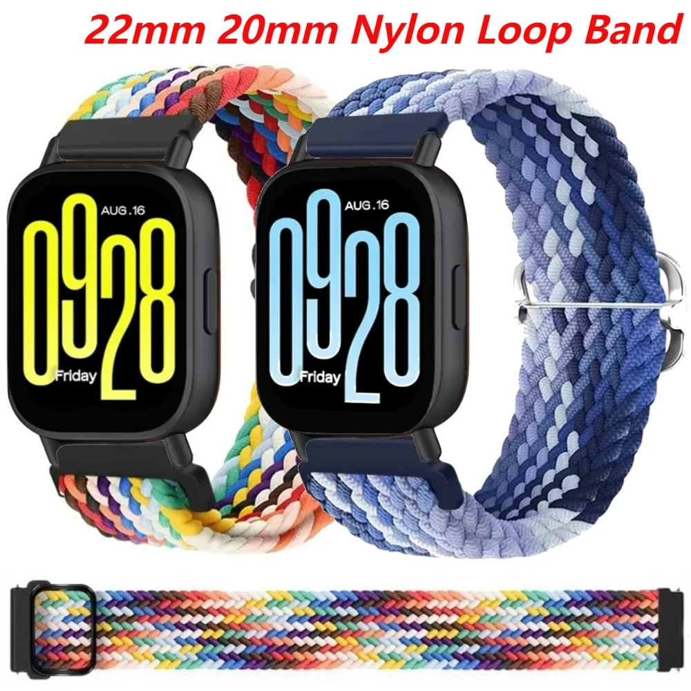 20mm 22mm Nylon Strap for Redmi Watch 5 Lite/Redmi Watch 5 Active Bracelet for Huawei Watch GT5 Pro/GT5 GT4 Pro 46mm Accessories
20mm 22mm Nylon Strap for Redmi Watch 5 Lite/Redmi Watch 5 Active Bracelet for Huawei Watch GT5 Pro/GT5 GT4 Pro 46mm Accessories