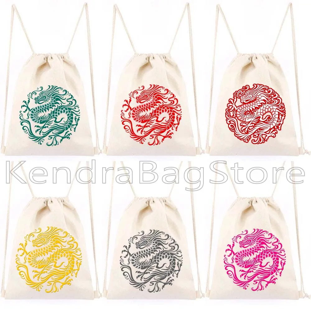 Traditional Red Blue Yellow Pink Chinese Dragon Circle Cute Gifts Drawstring Bags Soccer Backpack Gym Sports Sackpack String Bag
Traditional Red Blue Yellow Pink Chinese Dragon Circle Cute Gifts Drawstring Bags Soccer Backpack Gym Sports Sackpack String Bag