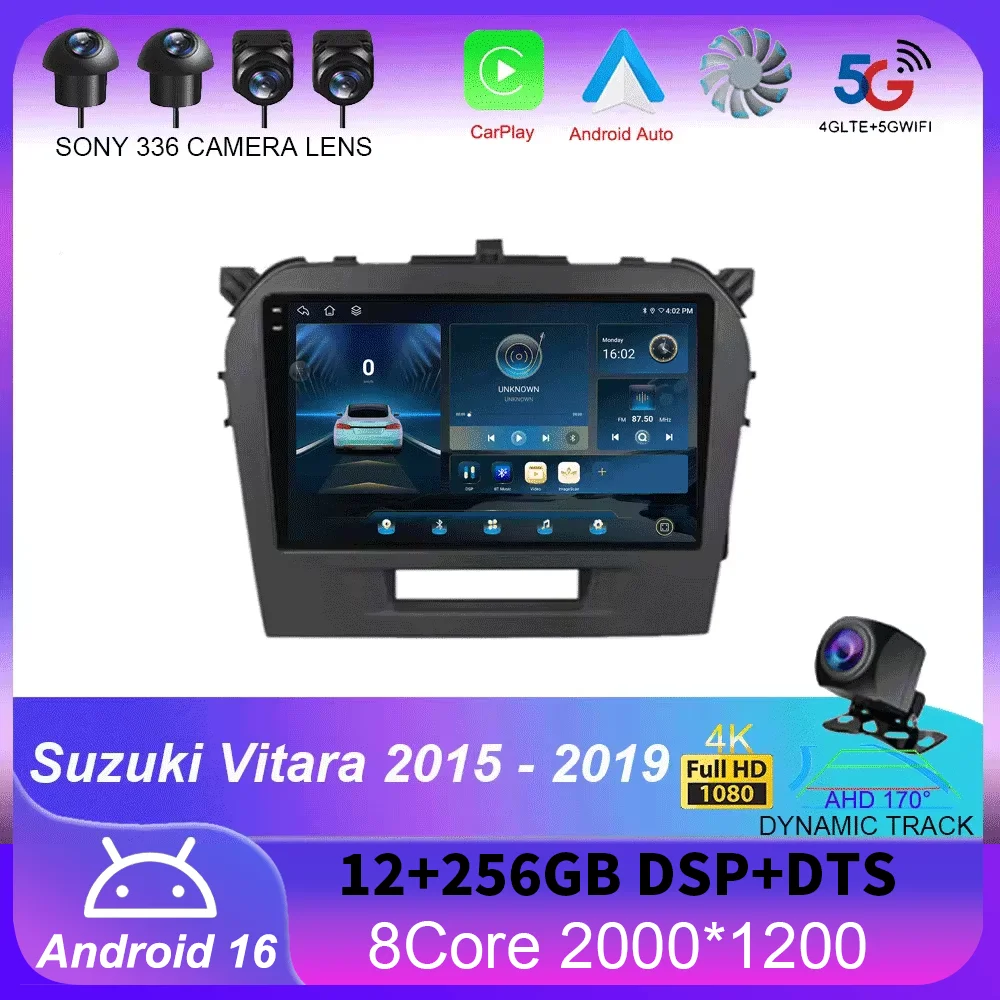 Android 16 Carplay Auto Car Radio For Suzuki Vitara 2015 2016 2017 2018 2019 Multimedia Video Player Navigation Gps Stereo Audio
Android 16 Carplay Auto Car Radio For Suzuki Vitara 2015 2016 2017 2018 2019 Multimedia Video Player Navigation Gps Stereo Audio