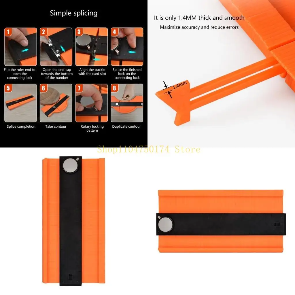 Flexible Length Outline Duplicator Outline Gauges Easy to Use for Woodworking top sale
Flexible Length Outline Duplicator Outline Gauges Easy to Use for Woodworking top sale