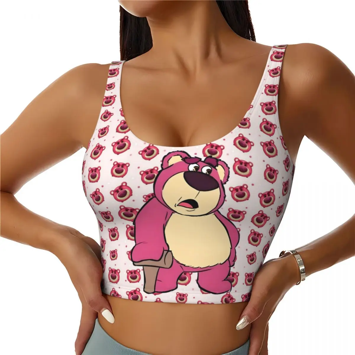 Пользовательские Lotso Huggin Bear аниме ударопрочные спортивные бюстгальтеры женские бесшовные укороченные топы для тренировок и бега
Пользовательские Lotso Huggin Bear аниме ударопрочные спортивные бюстгальтеры женские бесшовные укороченные топы для тренировок и бега