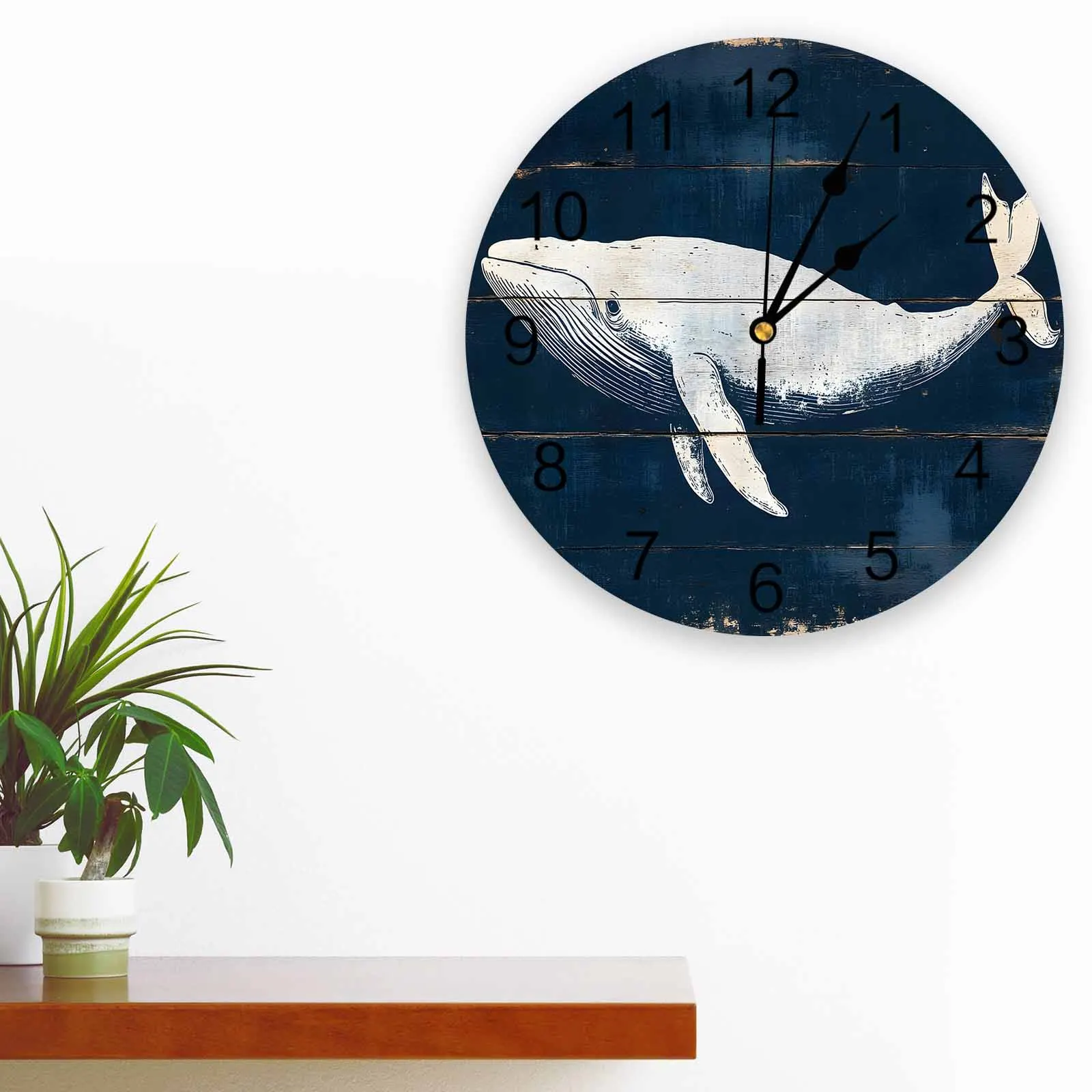Vintage Whale Ocean Animal Wall Clock Large Modern Kitchen Dinning Round Clocks Bedroom Silent Hanging Watch
Vintage Whale Ocean Animal Wall Clock Large Modern Kitchen Dinning Round Clocks Bedroom Silent Hanging Watch