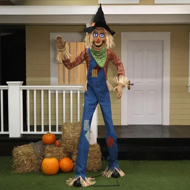 Halloween big pumpkin scarecrow standing mechanical induction ornament shopping mall amusement park outdoor scene layout props
Halloween big pumpkin scarecrow standing mechanical induction ornament shopping mall amusement park outdoor scene layout props