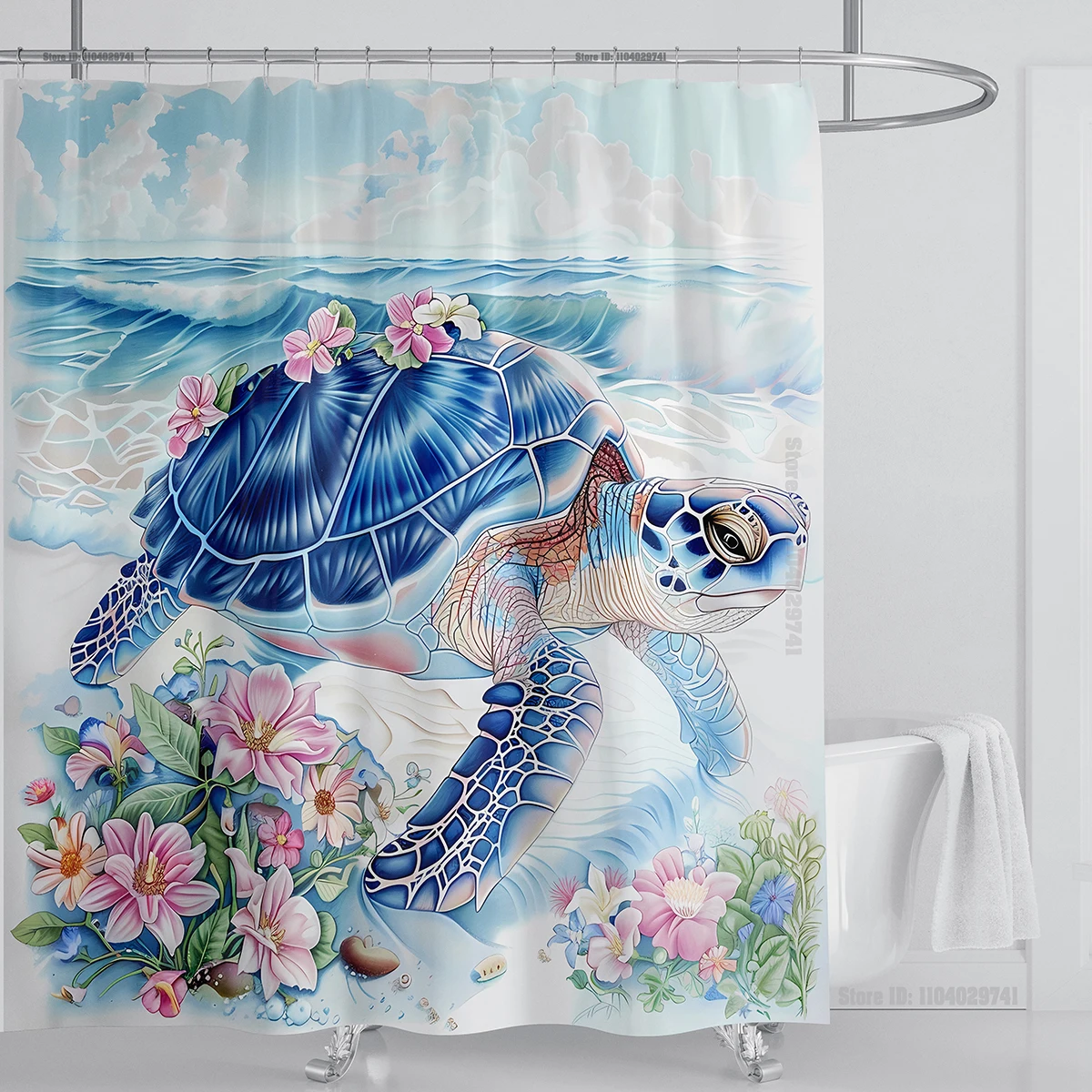 Ocean Wave Scenery Shower Curtain Waterproof Shower Curtain Polyester Fabric 3D Printed Curtain Bathroom Decoration With Hooks
Ocean Wave Scenery Shower Curtain Waterproof Shower Curtain Polyester Fabric 3D Printed Curtain Bathroom Decoration With Hooks