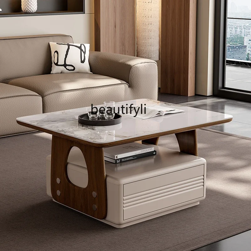 LJYLight luxury rock slab tea table, kettle integrated living room, household tea table, multi-functional tea table
LJYLight luxury rock slab tea table, kettle integrated living room, household tea table, multi-functional tea table
