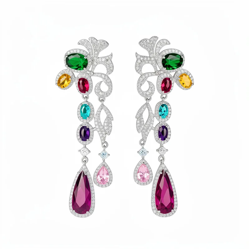 Women Retro Water Drop Tassel Earrings 925 Silver Pin Luxury Cubic Zirconia Inlaid Exquisite Bridal Banquet Party Jewelry
Women Retro Water Drop Tassel Earrings 925 Silver Pin Luxury Cubic Zirconia Inlaid Exquisite Bridal Banquet Party Jewelry