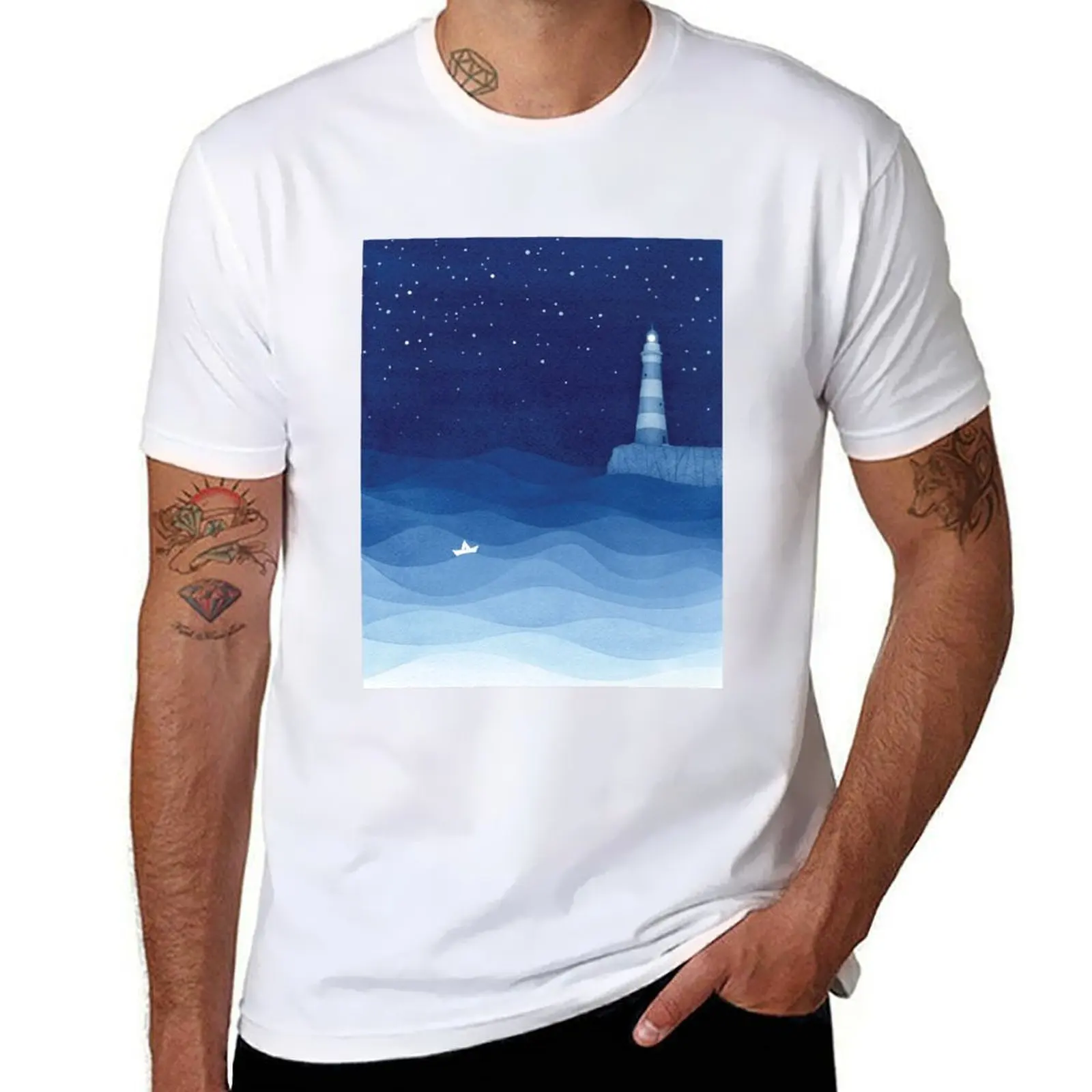 Lighthouse 2, blue ocean watercolor T-Shirt black cotton t-shirt plain for man package essential t shirt T-Shirt
Lighthouse 2, blue ocean watercolor T-Shirt black cotton t-shirt plain for man package essential t shirt T-Shirt