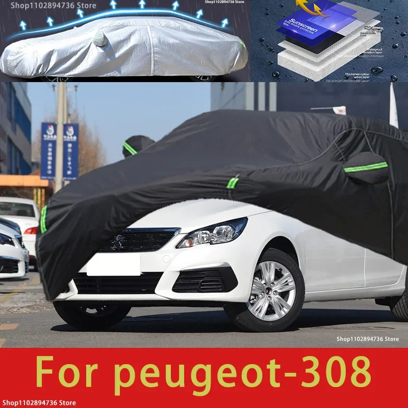 For Peugeot 308 Fit Outdoor Protection Car Covers Snow Cover Sunshade Waterproof Dustproof Exterior black car cover
For Peugeot 308 Fit Outdoor Protection Car Covers Snow Cover Sunshade Waterproof Dustproof Exterior black car cover