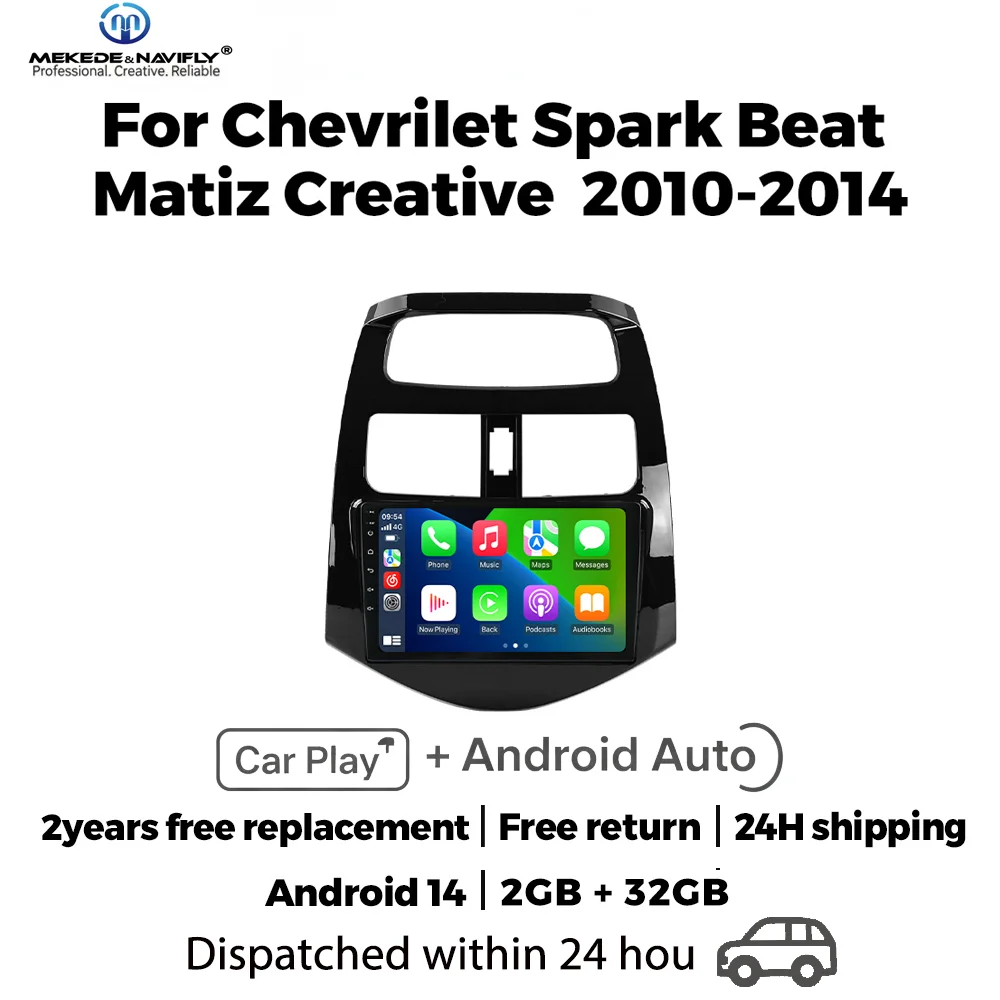Автомагнитола с интеллектуальной аудиосистемой Android 14, Carplay, GPS и мультимедиа для Chevrolet Spark Beat Matiz Creative 2010-2014 годов выпуска
Автомагнитола с интеллектуальной аудиосистемой Android 14, Carplay, GPS и мультимедиа для Chevrolet Spark Beat Matiz Creative 2010-2014 годов выпуска