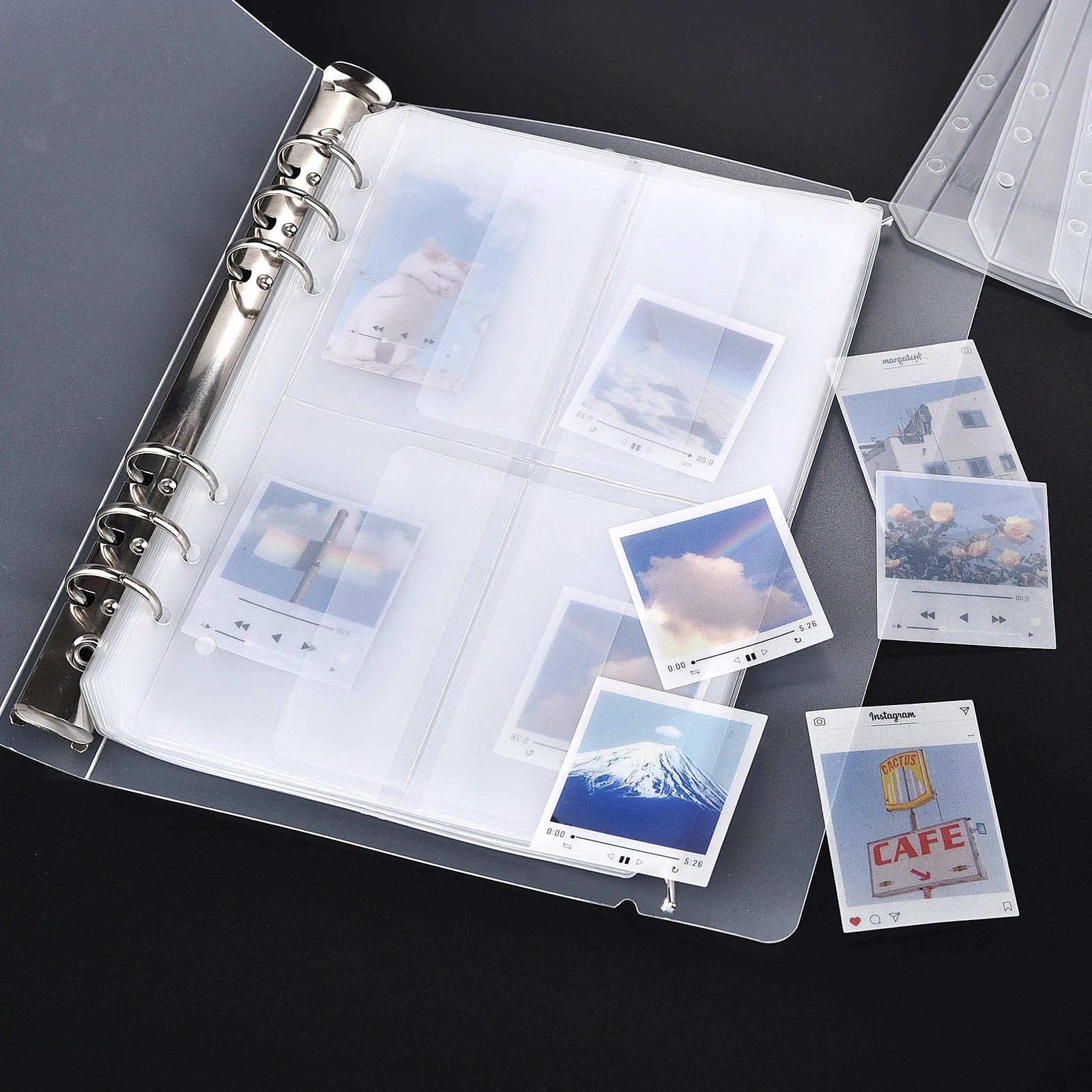 A5 6-Hole Strap Storage Clip Folders Scrapbook Cutting Die Storage Organizing Sticker Storage Transparent Bag Book Booklet
A5 6-Hole Strap Storage Clip Folders Scrapbook Cutting Die Storage Organizing Sticker Storage Transparent Bag Book Booklet