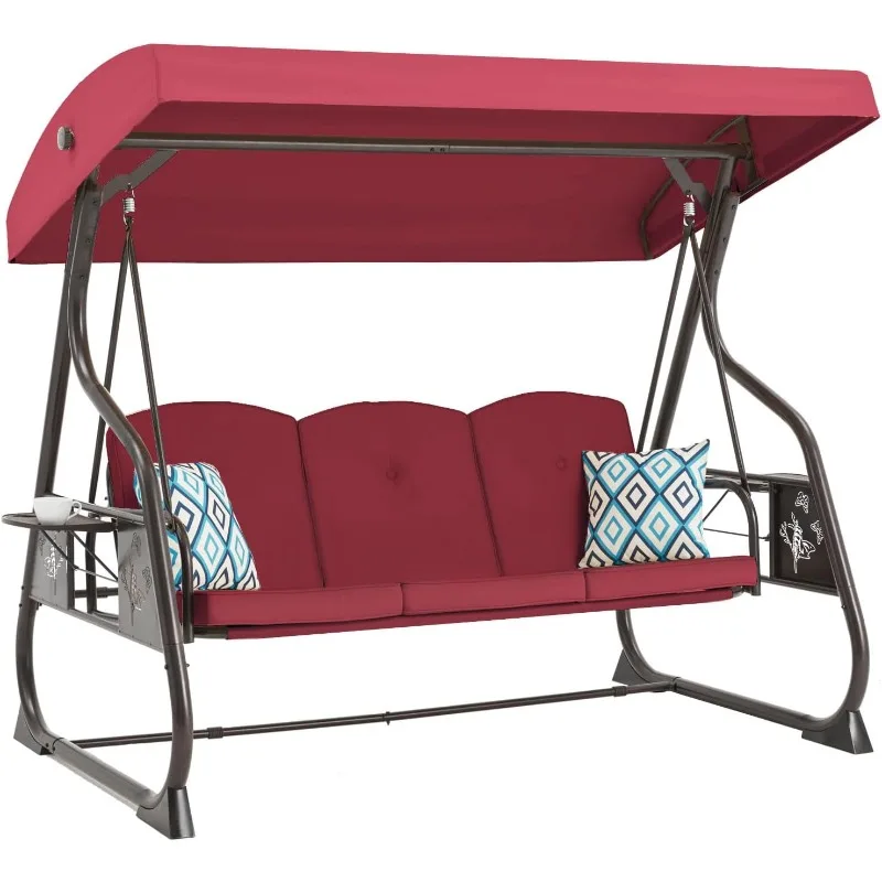 3-Seat Outdoor Porch Swing with Stand, Patio Swing with Canopy, 2 in 1 Porch Swing Bed & Patio Chair for Adult
3-Seat Outdoor Porch Swing with Stand, Patio Swing with Canopy, 2 in 1 Porch Swing Bed & Patio Chair for Adult