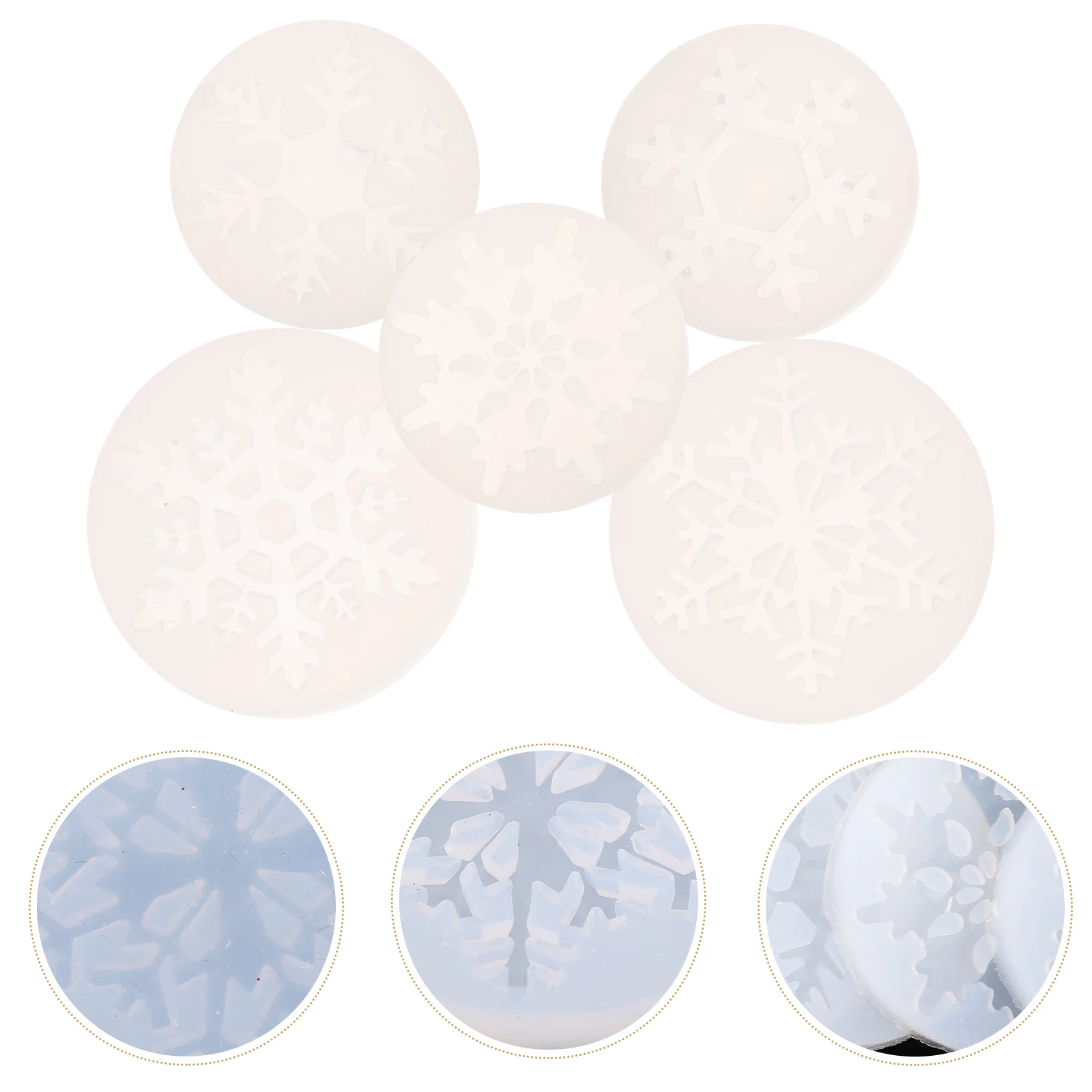 5 Pcs Snowflake Necklace Pendant Silicone Mold for Jewelry Making Mobile Phone Decoration Tools Flexible Durable
5 Pcs Snowflake Necklace Pendant Silicone Mold for Jewelry Making Mobile Phone Decoration Tools Flexible Durable