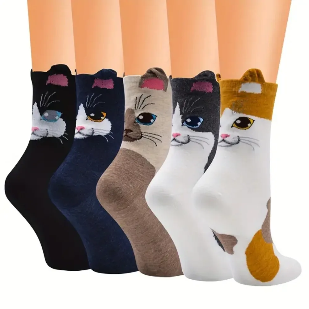Cartoon cat socks, cute breathable unisex mid-calf socks, women's stockings and socks
Cartoon cat socks, cute breathable unisex mid-calf socks, women's stockings and socks